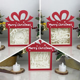 Pack 3 Christmas 6 - Paper Cut Gift Light Box File - Cricut File - 21x16cm - LightBoxGoodMan - LightboxGoodman