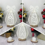 Pack 3 Christmas - Droplet Lantern File - Cricut File - LightBoxGoodMan - LightboxGoodman