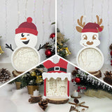 Pack 3 Christmas Mix 1 - Paper Cut Mix Light Box File - Cricut File - LightBoxGoodMan - LightboxGoodman