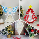 Pack 3 Christmas Mix 41 - 3D Lantern Mix Light Box File - Cricut File - LightBoxGoodMan - LightboxGoodman