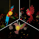 Pack 3 Different Aerial Creatures 3 - 3D Animal-shaped Lantern File - Cricut File - LightBoxGoodMan - LightboxGoodman