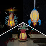 Pack 3 Different Themed Lanterns - 3D Lantern File - Cricut File - LightBoxGoodMan