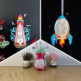 Pack 3 Different Themed Lanterns - 3D Lantern File - Cricut File - LightBoxGoodMan - LightboxGoodman