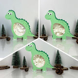 Pack 3 Dinosaurs Landscape - Dinosaur Papercut Lightbox File - 7.7x8" - Cricut File - LightBoxGoodMan - LightboxGoodman