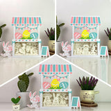 Pack 3 Easter Day - Paper Cut Easter Shop Light Box File - Cricut File - 8x9.5 Inches - LightBoxGoodMan - LightboxGoodman