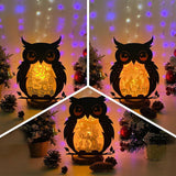 Pack 3 Halloween 1 - Paper Cut Owl Light Box File - Cricut File - 25x20 cm - LightBoxGoodMan - LightboxGoodman