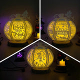 Pack 3  Halloween 1 - 3D Pumpkin Lantern File - Cricut File 1 - LightBoxGoodMan