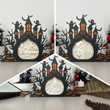 Pack 3 Halloween 2 - Paper Cut Haunted Castle Light Box File - Cricut File - 19.7x24.7 cm - LightBoxGoodMan - LightboxGoodman