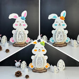 Pack 3 Happy Easter - Easter Bunny 3D Lantern File - 7.7x11.2" - Cricut File - LightBoxGoodMan - LightboxGoodman