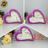 Pack 3 Happy Mother's Day - Love Heart Papercut Lightbox File - 5,6x7,5" - Cricut File - LightBoxGoodMan - LightboxGoodman