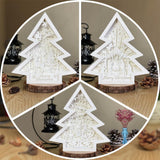 Pack 3 Merry Christmas - Paper Cut Tree Light Box File - Cricut File - 20x22cm - LightBoxGoodMan - LightboxGoodman