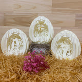 Pack 3 Mother's Day 2 - Easter Egg 3D Pop-up File - Cricut File - 5.8x4.8" - LightBoxGoodMan - LightboxGoodman