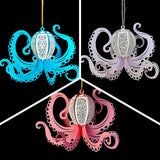 Pack 3 Naughty Octopus - 3D Octopus Lantern File - 8.2x10.7" - Cricut File - LightBoxGoodMan - LightboxGoodman