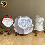 Pack 3 Valentine - 3D Lantern File - Cricut File - LightBoxGoodMan - LightboxGoodman