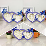 Pack 3 Valentine - Double Heart Papercut Lightbox File - 7x10,6" - Cricut File - LightBoxGoodMan - LightboxGoodman