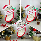 Pack 3 Xmas 4 - Paper Cut Pet Light Box File - Xmas Cat Motif - Cricut File - 8x6 Inches - LightBoxGoodMan - LightboxGoodman