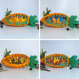 Pack 4 Easter 2 - Easter Carrot 3D Pop-up File - 14.5x5.5