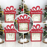 Pack 5 Christmas 3 - Paper Cut Gift Light Box File - Cricut File - 21x16cm - LightBoxGoodMan - LightboxGoodman