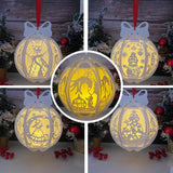 Pack 5 Christmas - Globe Lantern File - Cricut File 1 - LightBoxGoodMan