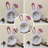 Pack 5 Easter 1 - Easter Rabbit 3D Pop-up File - Cricut File - 12.9x7.45" - LightBoxGoodMan - LightboxGoodman