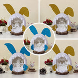 Pack 5 Easter 2 - Easter Bunny 3D Pop-up File - Cricut File - 12.6x7.5" - LightBoxGoodMan - LightboxGoodman