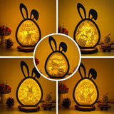 Pack 5 Easter 2 - Paper Cut Bunny Light Box File - Cricut File - 6.4x10.9 Inches - LightBoxGoodMan