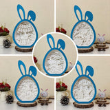 Pack 5 Easter 2 - Paper Cut Bunny Light Box File - Cricut File - 6.4x10.9 Inches - LightBoxGoodMan - LightboxGoodman