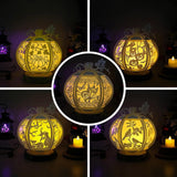 Pack 5 Halloween 2 - 3D Pumpkin Lantern File - Cricut File 1 - LightBoxGoodMan