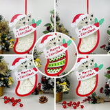 Pack 5 Xmas 1 - Paper Cut Pet Light Box File - Xmas Cat Motif - Cricut File - 8x6 Inches - LightBoxGoodMan - LightboxGoodman