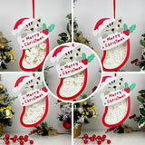 Pack 5 Xmas 2 - Paper Cut Pet Light Box File - Xmas Cat Motif - Cricut File - 8x6 Inches - LightBoxGoodMan - LightboxGoodman