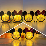 Pack 6 Love In Disneyland - Paper Cut Disney Mouse Light Box File - Cricut File - LightBoxGoodMan - LightboxGoodman