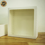 Paper Frame Square - Paper Cut Light Box File - Cricut File - 20.4x20.4 - LightBoxGoodMan - LightboxGoodman