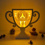 Paris Saint Germain - Paper Cut Cup Light Box File - Cricut File - 24,2x28,5cm - LightBoxGoodMan