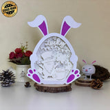 Patrick's Day - Paper Cut Bunny Light Box File - Cricut File - 9,7x7,5 Inches - LightBoxGoodMan - LightboxGoodman