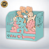 Paw Patrol - Paper Cut Mini-Showcase File - Cricut File - 10x12cm - LightBoxGoodMan - LightboxGoodman