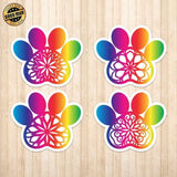 Paw Spectrum Stickers - Cricut File - Svg, Png, Dxf, Eps - LightBoxGoodMan - LightboxGoodman