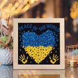 Peace In Ukraine – Paper Cut Light Box File - Cricut File - 20x20cm - LightBoxGoodMan