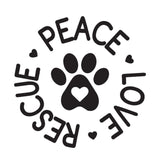 Peace Love Rescue - Cricut File - Svg, Png, Dxf, Eps - LightBoxGoodMan