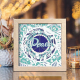 Peace – Paper Cut Light Box File - Cricut File - 20x20cm - LightBoxGoodMan