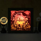 Peace – Paper Cut Light Box File - Cricut File - 20x20cm - LightBoxGoodMan - LightboxGoodman