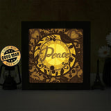 Peace – Paper Cut Light Box File - Cricut File - 20x20cm - LightBoxGoodMan - LightboxGoodman