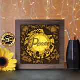 Peace - Paper Cutting Light Box - LightBoxGoodman - LightboxGoodman