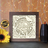 Peace - Paper Cutting Light Box - LightBoxGoodman - LightboxGoodman