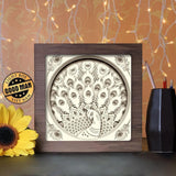 Peacock - Paper Cutting Light Box - LightBoxGoodman - LightboxGoodman