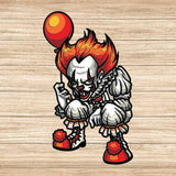 Pennywise  - Paper 3D Layered File - Cricut File - 17x29cm - LightBoxGoodMan