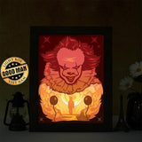 Pennywise - Paper Cut Light Box File - Cricut File - 20x26cm - LightBoxGoodMan - LightboxGoodman