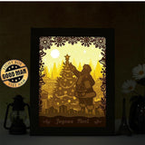 Père Noel 3 – Paper Cut Light Box File - Cricut File - 20x26cm - LightBoxGoodMan - LightboxGoodman