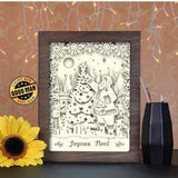 Père Noel 3 - Paper Cutting Light Box - LightBoxGoodman - LightboxGoodman