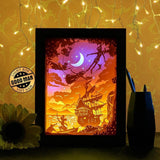 Peter Pan 1 - Paper Cutting Light Box - LightBoxGoodman - LightboxGoodman