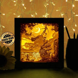 Peter Pan 1 Square - Paper Cutting Light Box - LightBoxGoodman - LightboxGoodman